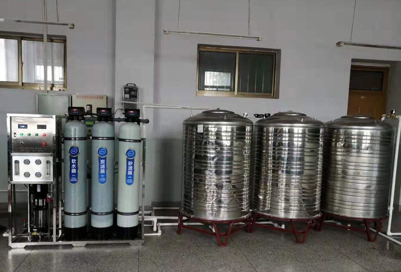 甘肅蘭州市永登縣第六中學(xué)安裝圣源校園直飲水設(shè)備